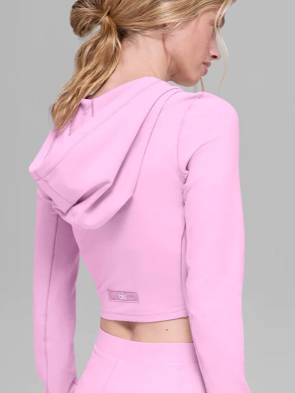 LIKE NEW ALO Alosoft Sincere Fitted Jacket, Candy Heart Pink, size S - Picture 3 of 8